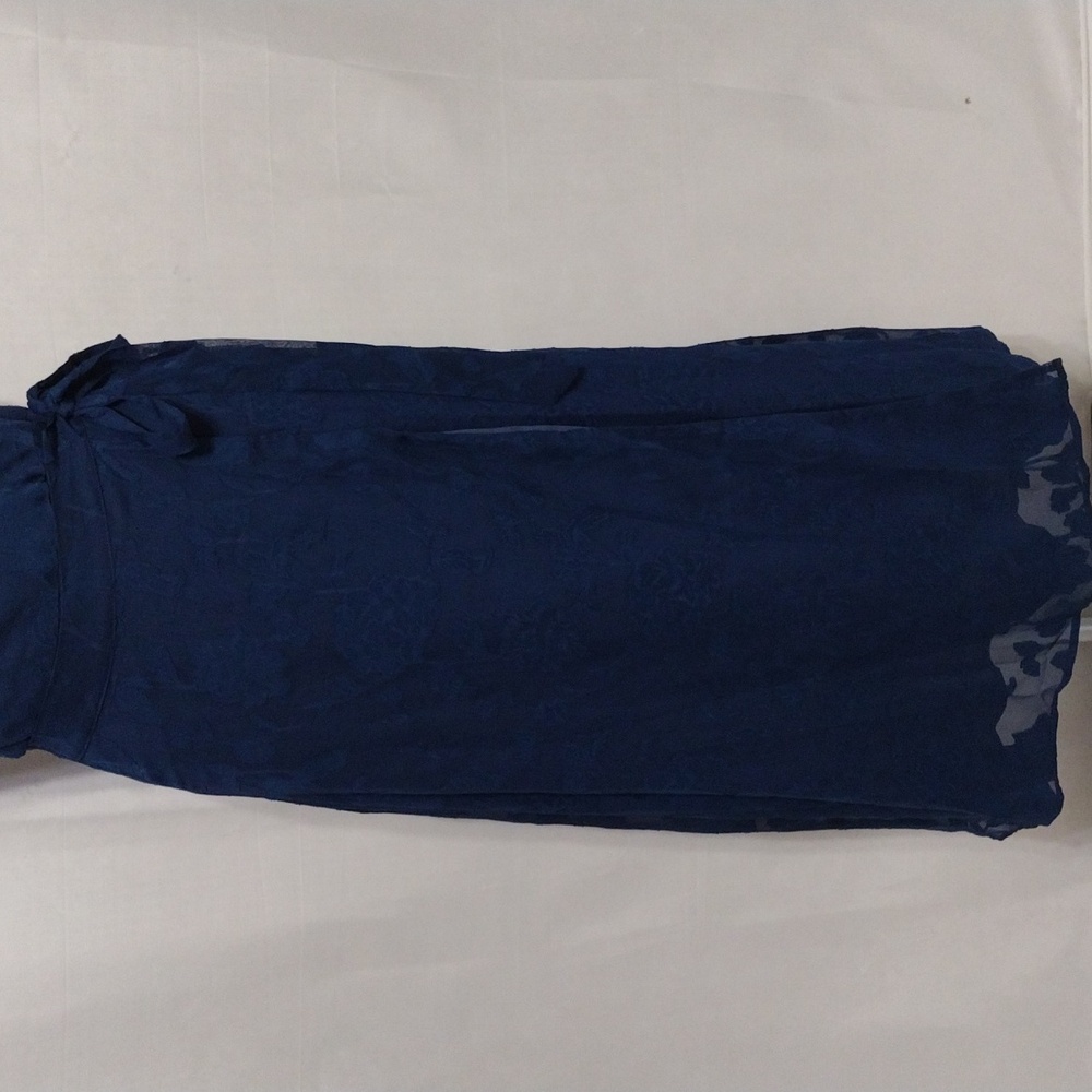 NWT Lulus Cowlneck Spaghetti Strap Faux Wrap Tie Side Maxi Dress M Romantic Chic - Picture 5 of 16